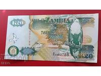 Banknote-Zambia-20 Kwacha 1992