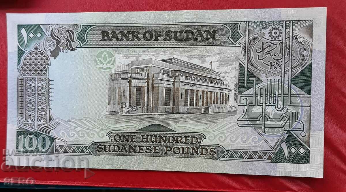 Banknote-Sudan-100 pounds 1989