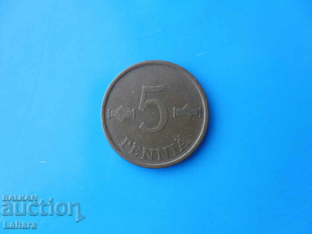 5 pence 1965 Finlanda