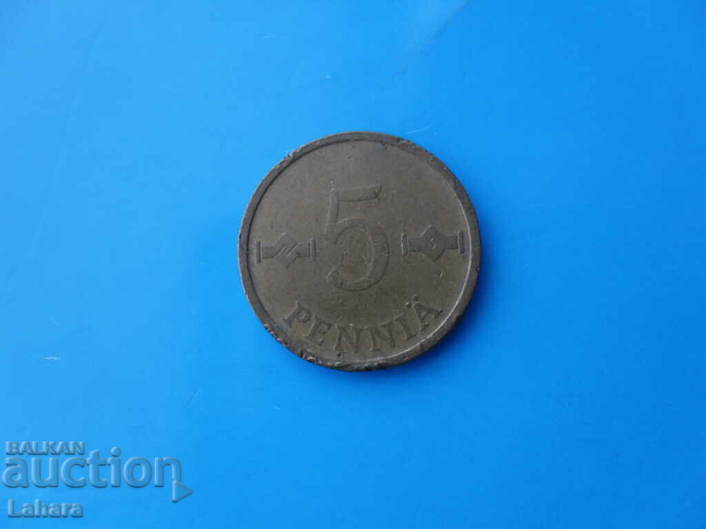 5 pence 1970 Finlanda