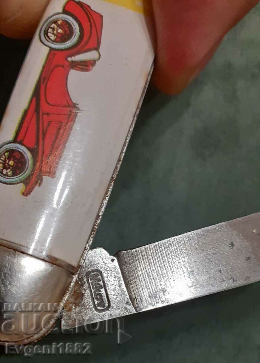 Auction  Mikov Fiat Balilla - Old Pocket Knife with Car from Sotsa