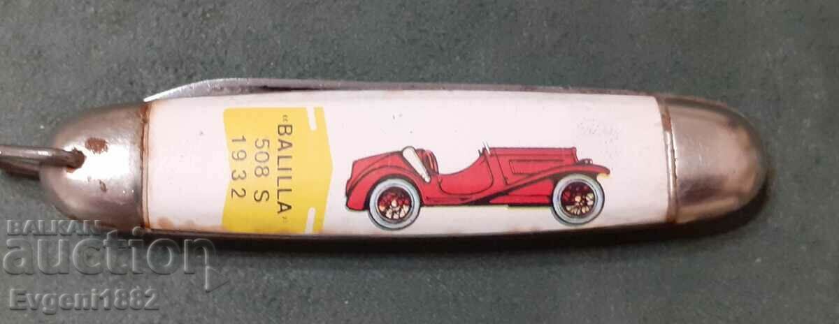 Mikov Fiat Balilla - Old Pocket Knife with Car from Sotsa - 7