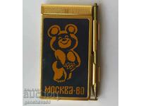 Misha the bear-Moscow-80 notebook with a pen