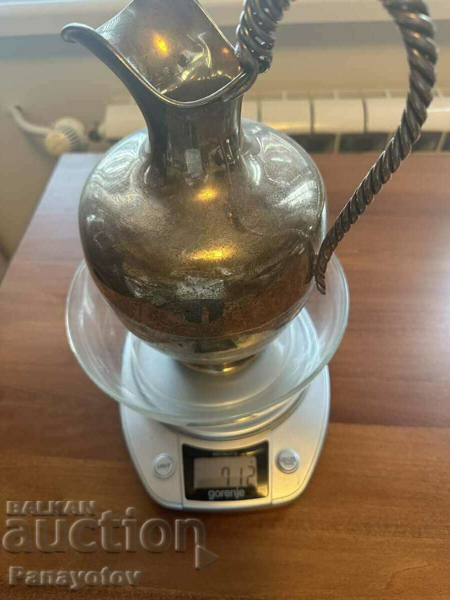 JUG SILVER 712 WATER WINE DISH 925 IDEAL MASSIVE INVESTMENT - 7 JUG SILVER 712 WATER WINE DISH 925 IDEAL MASSIVE INVESTMENT - 7