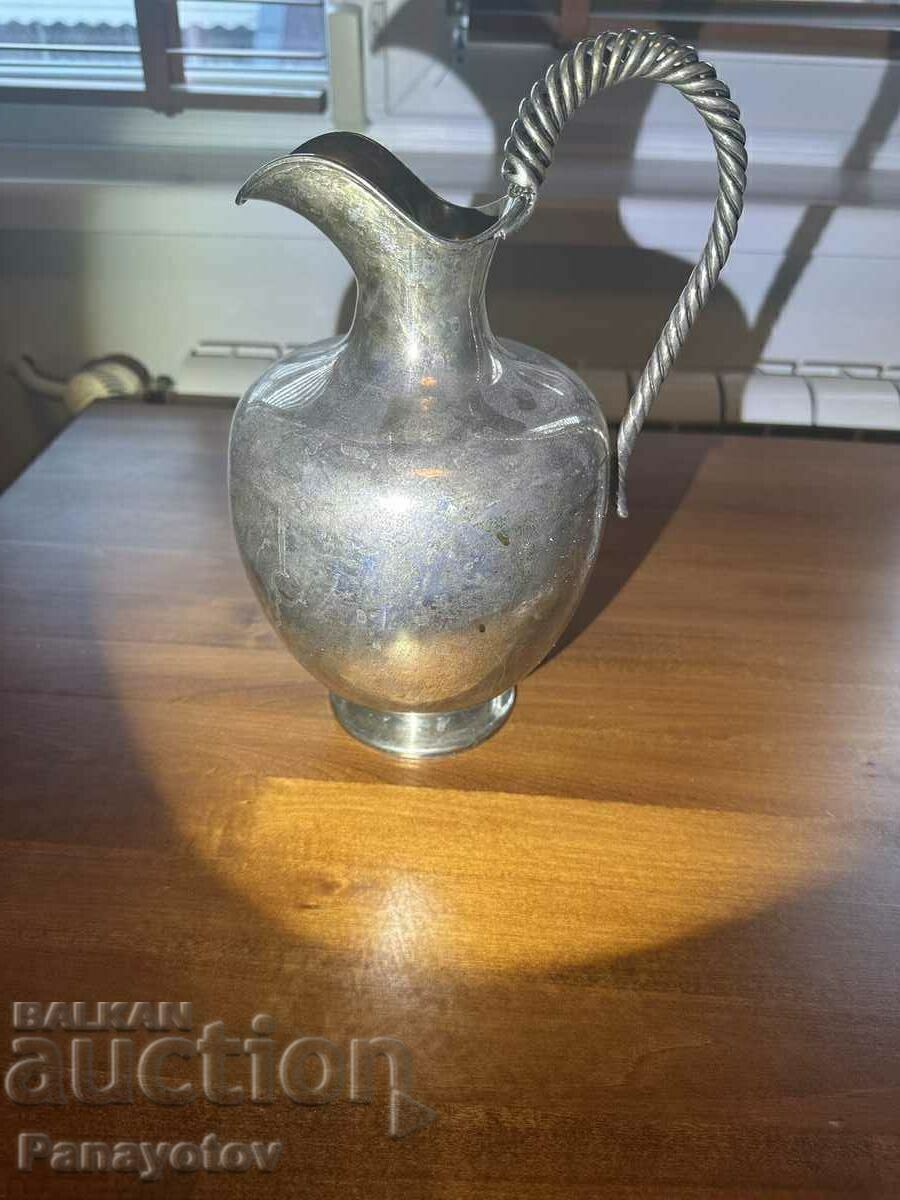 JUG SILVER 712 WATER WINE DISH 925 IDEAL MASSIVE INVESTMENT