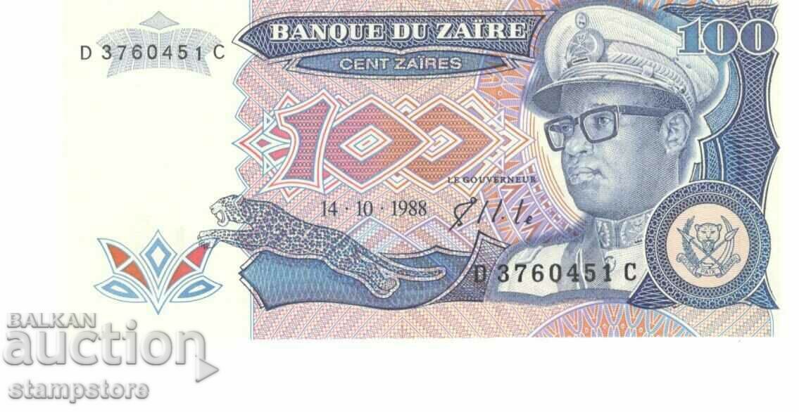 100 Zair Zaire 1988