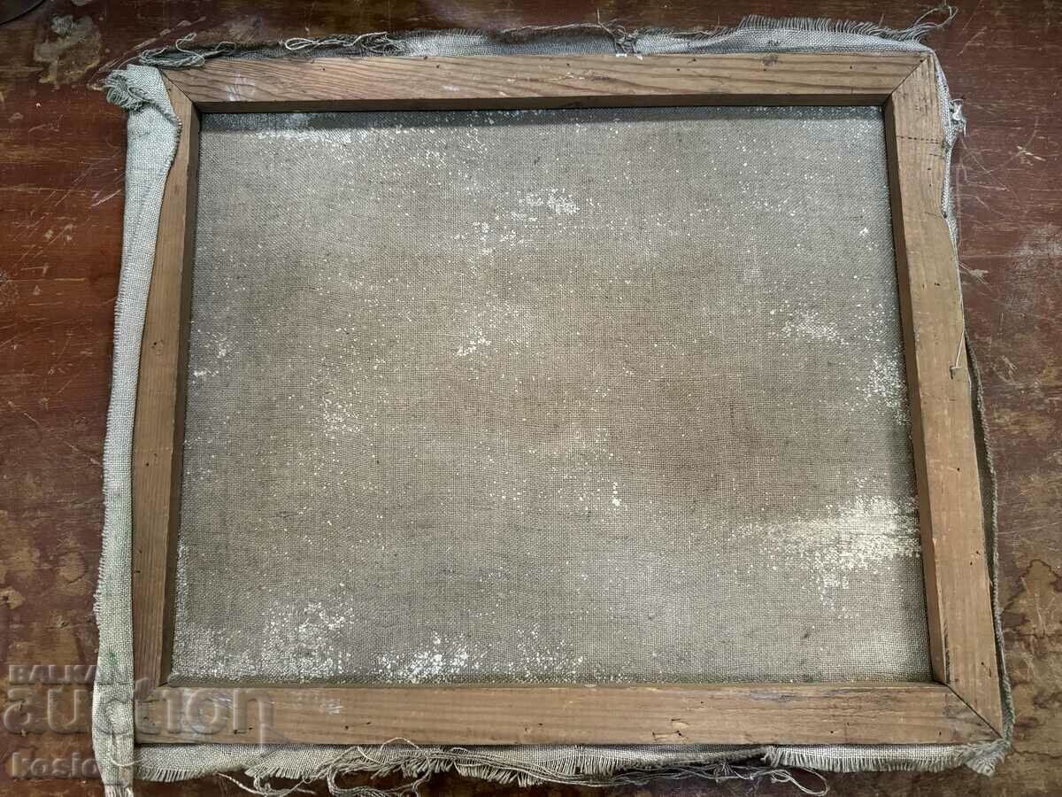 Delivery of Old canvas for painting a picture Delivery of Old canvas for painting a picture