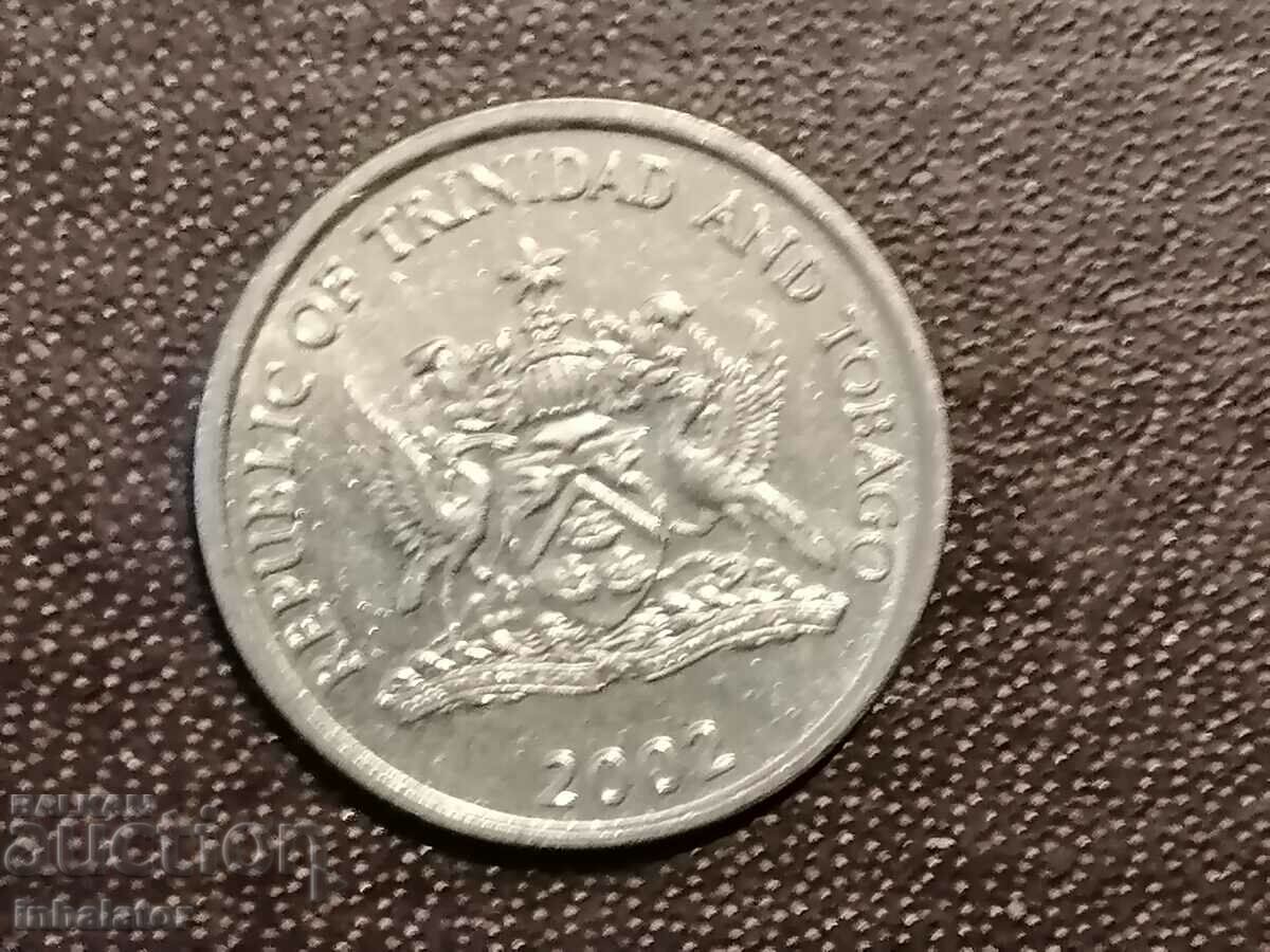 Trinidad and Tobago 25 cents 2002