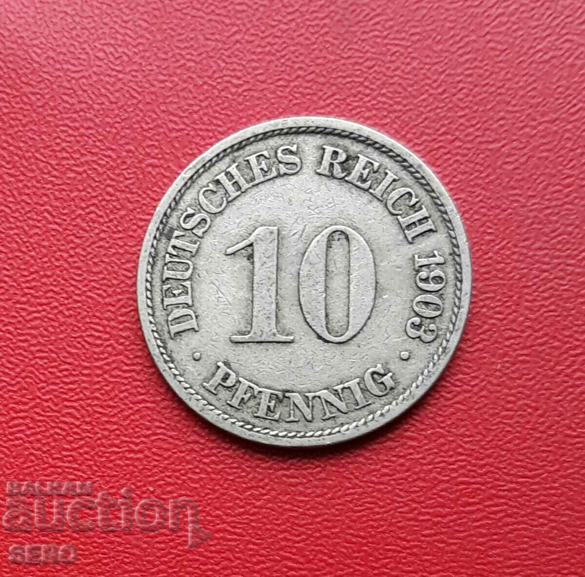 Γερμανία-10 pfennig 1903 A-Berlin