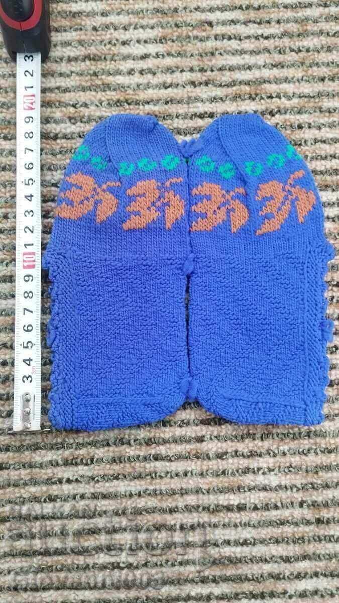 Hand-knitted slippers