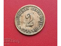 Germania-2 pfennig 1911 G-Karlsruhe