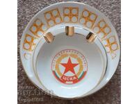 CSKA - Old Porcelain Ashtray "Kitka" Novi Pazar