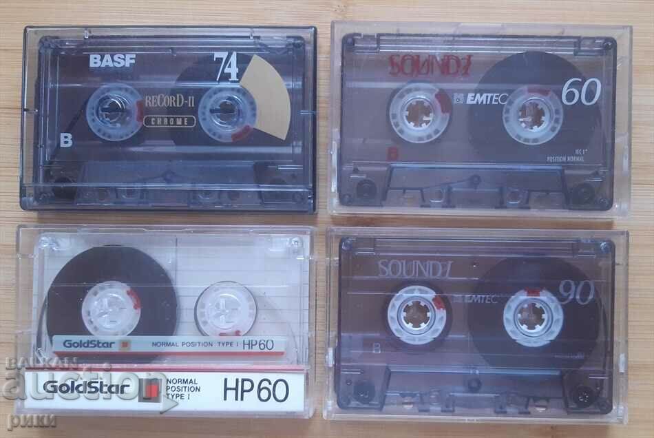 audio cassettes BASF, EMTEC, GoldStar