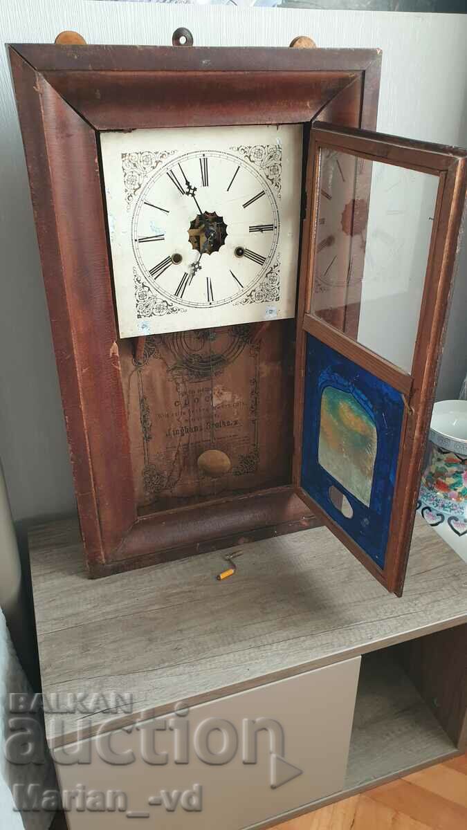 Old American wall clock - 5