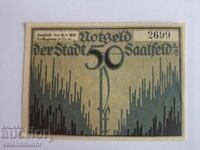 Germany notgeld 50 pfennig 1921 year Saalfeld a. Saale