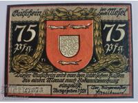 Германия notgeld 75 пфенига 1921 година Mesel