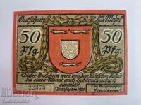 Германия notgeld 50 пфенига 1921 година Mesel