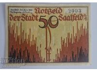 Germany notgeld 50 pfennig 1921 year Saalfeld a. Saale