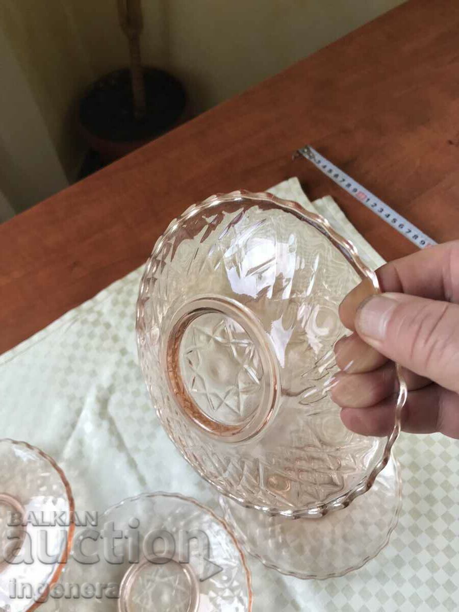 Auction PLATE GLASS RELIEF COLOR THICK FROM SOTCA-5 PCS. Auction PLATE GLASS RELIEF COLOR THICK FROM SOTCA-5 PCS.