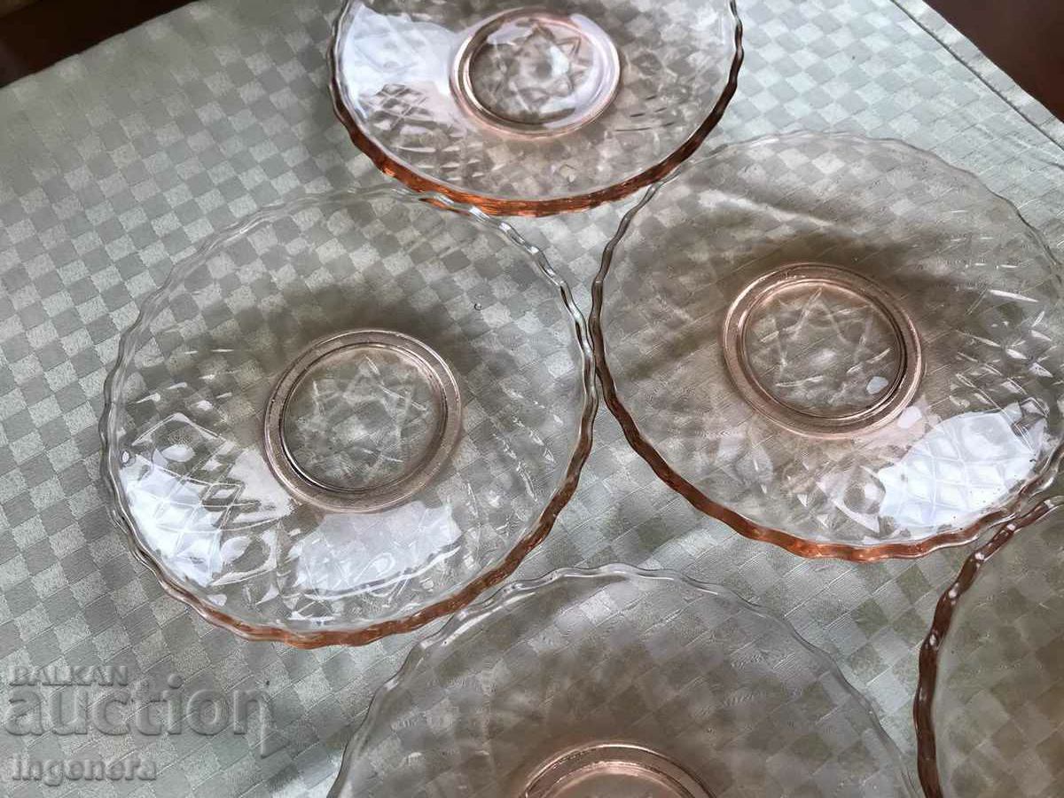 PLATE GLASS RELIEF COLOR THICK FROM SOTCA-5 PCS. - 7 PLATE GLASS RELIEF COLOR THICK FROM SOTCA-5 PCS. - 7