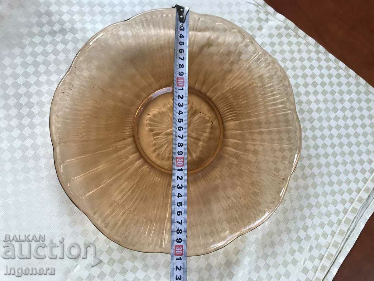 Delivery of FRUCTIERA CAKE PLATE THICK EMBOSSED GLASS BULGARIA Delivery of FRUCTIERA CAKE PLATE THICK EMBOSSED GLASS BULGARIA