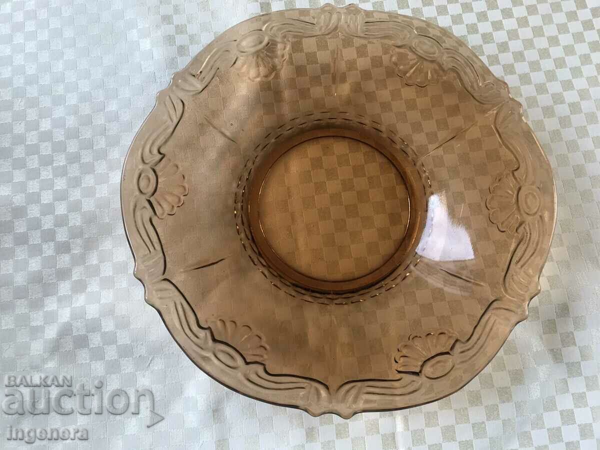 FRUCTIERA SALATIERA THICK EMBOSSED GLASS BULGARIA with price 27.00 BGN | € 13.80 FRUCTIERA SALATIERA THICK EMBOSSED GLASS BULGARIA with price 27.00 BGN | € 13.80