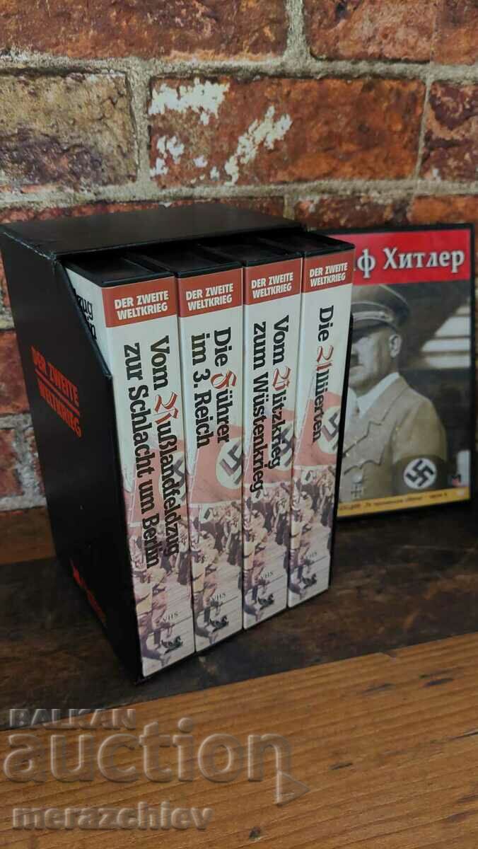 4 videotapes about the Second World War and the Third Reich