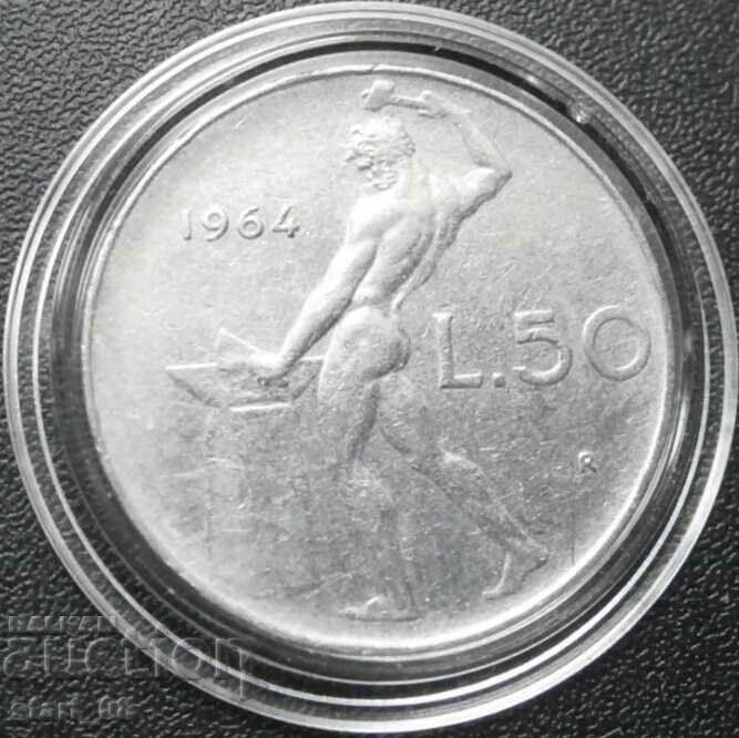 Italia 50 lire 1964