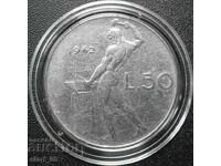 Italy 50 Lire 1962