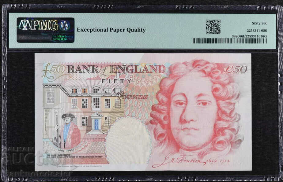 England 50 Pounds 1994 Pick 388c PMG 66 Unc with price 330.00 BGN | € 168.73 England 50 Pounds 1994 Pick 388c PMG 66 Unc with price 330.00 BGN | € 168.73