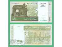 (¯`'•.¸ MADAGASCAR 200 Ariary 2004 UNC ¸.•'´¯)