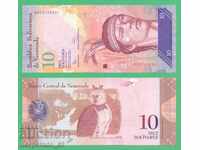 (¯`'•.¸ VENEZUELA 10 Bolivar 2014 UNC ¸.•'´¯)