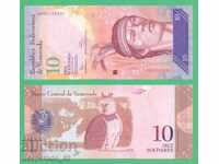 (¯`'•.¸ VENEZUELA 10 Bolivar 2014 UNC ¸.•'´¯)