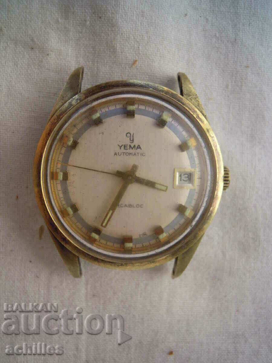 MEN'S GOLD WATCH YEMA AUTOMATIC WORKING