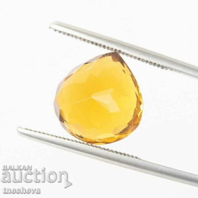 Delicate yellow citrine 16.00 ct.+ certificate with price 65.00 BGN | € 33.23