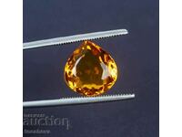 Delicate yellow citrine 16.00 ct.+ certificate