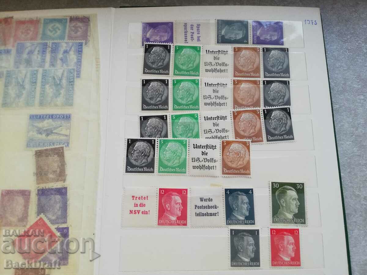 Postage stamps Reich Germany 1920-1942 Hitler with price 199.00 BGN | € 101.75 Postage stamps Reich Germany 1920-1942 Hitler with price 199.00 BGN | € 101.75