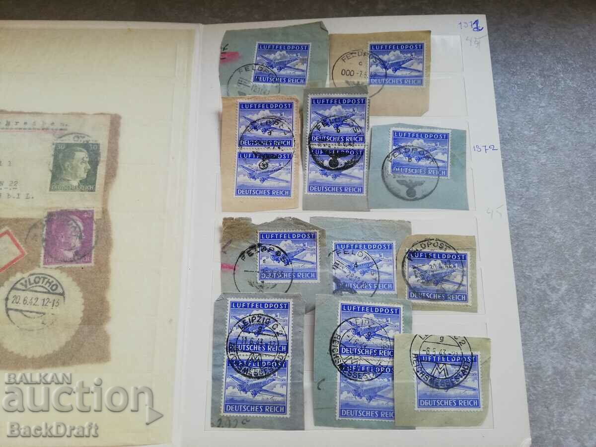 Postage stamps Reich Germany 1920-1942 Hitler - 5 Postage stamps Reich Germany 1920-1942 Hitler - 5