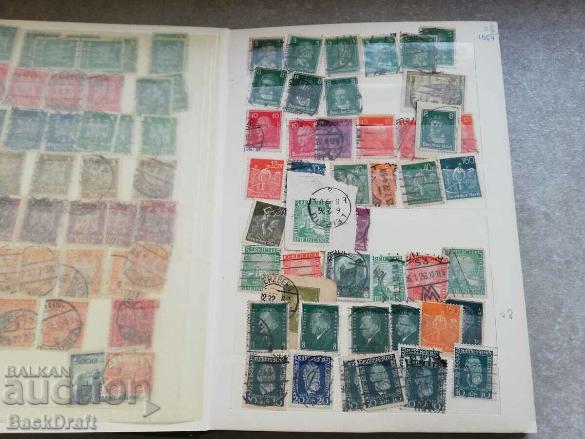 Postage stamps Reich Germany 1920-1942 Hitler - 7 Postage stamps Reich Germany 1920-1942 Hitler - 7