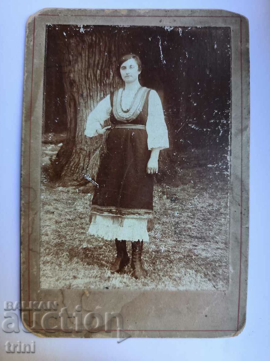 Foto veche Regatul Bulgariei 1920 carton