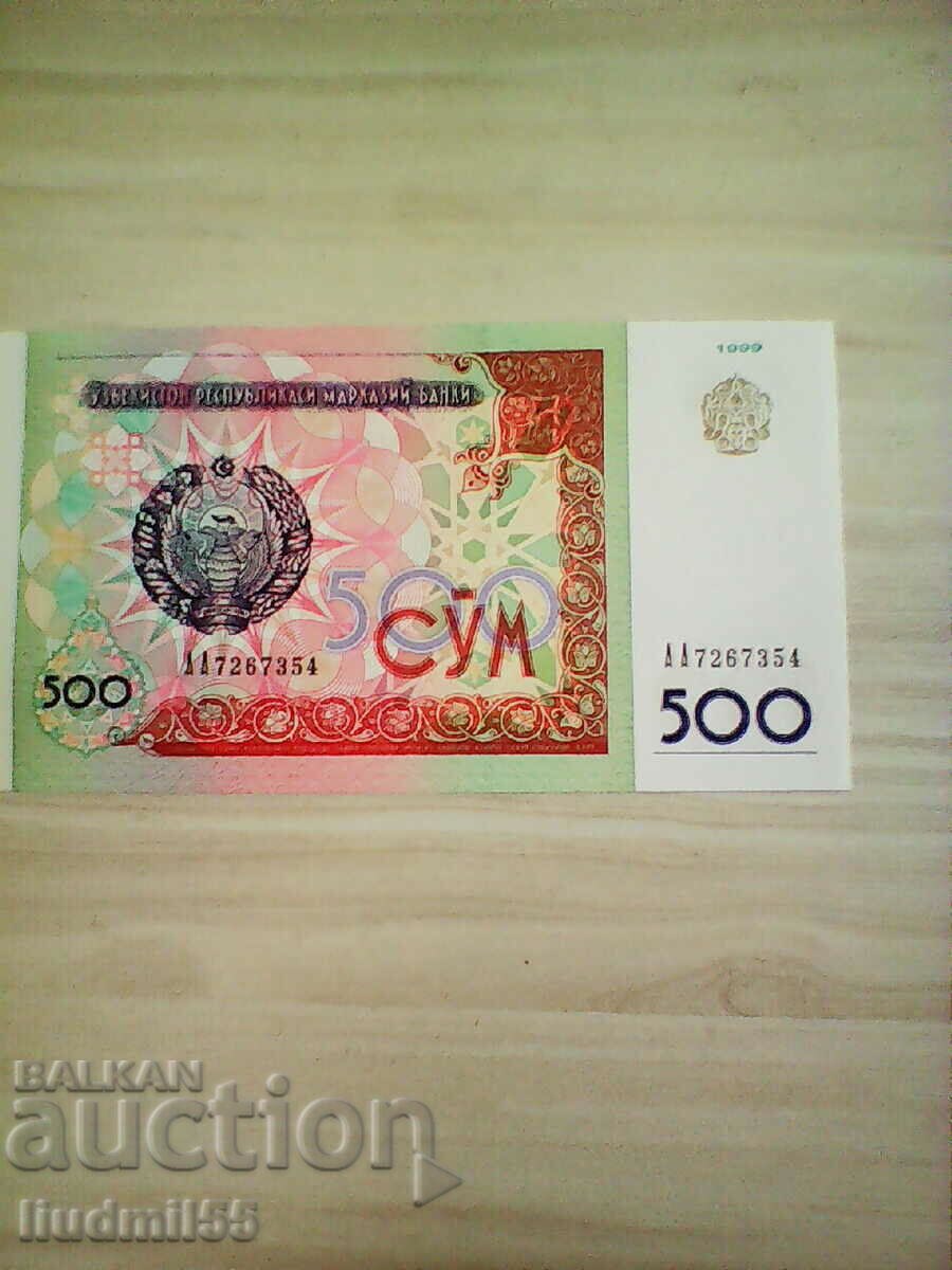 Uzbekistan 1999 - 500 de sume UNC