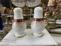 Porcelain salt shakers. #5840