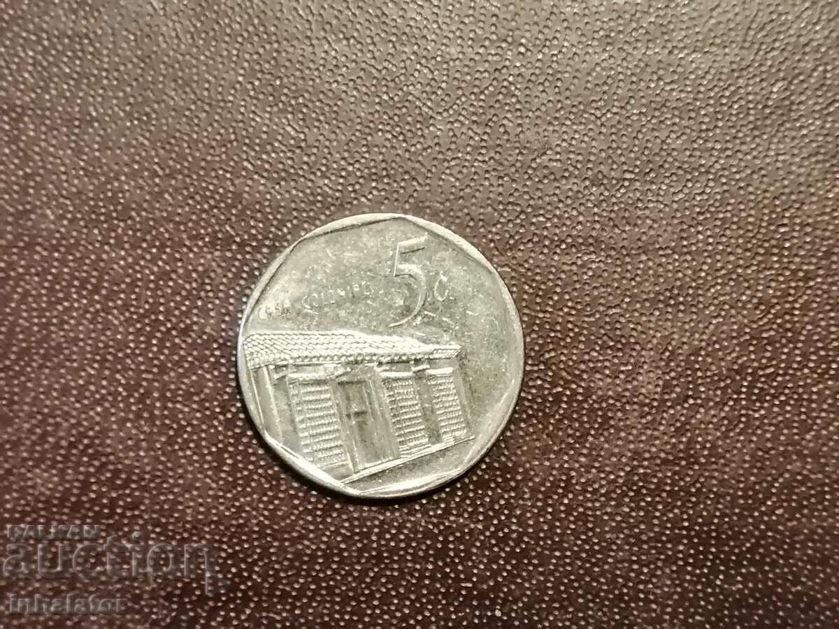 5 cenți Cuba 1996