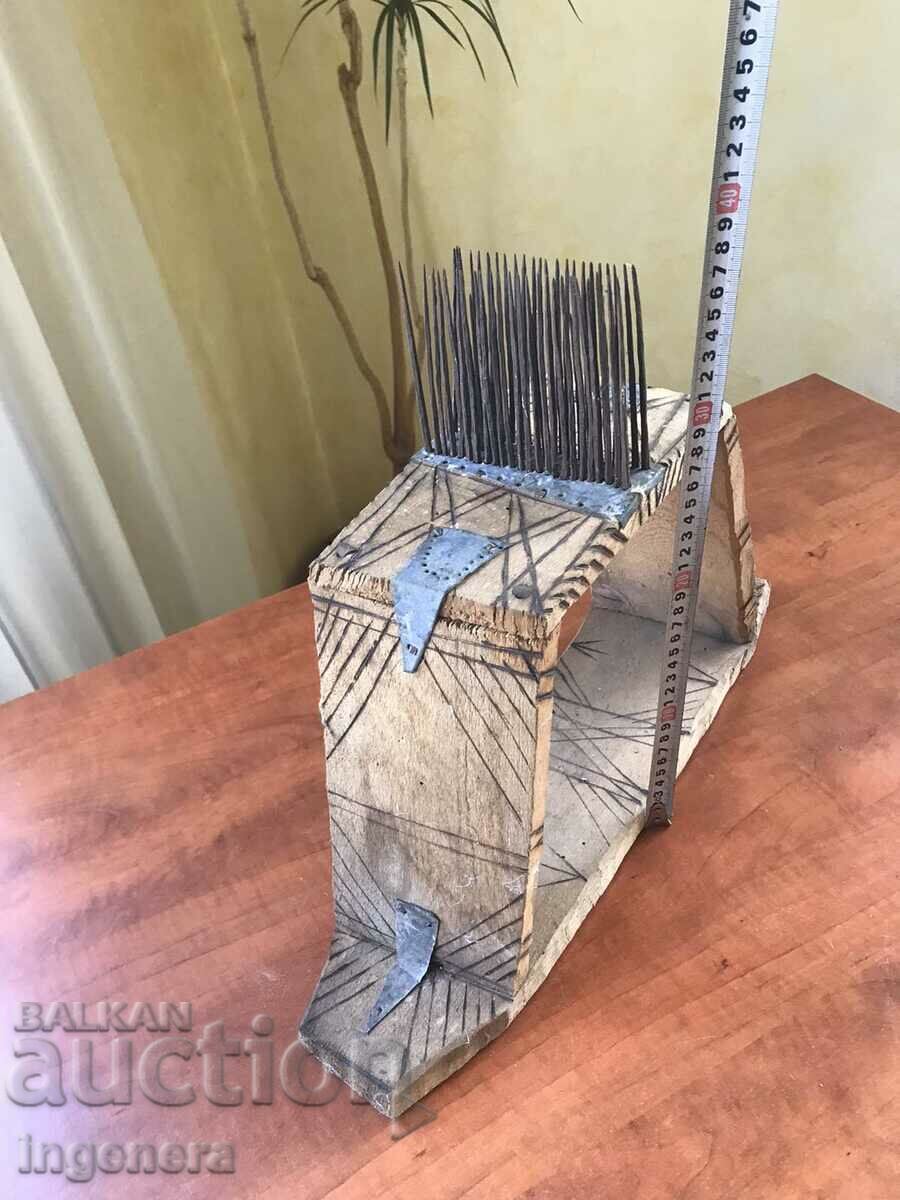 Auction DARAC WOOL PICKER ANTIQUE WOOL PICKER Auction DARAC WOOL PICKER ANTIQUE WOOL PICKER