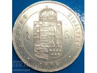 Hungary 1 forint 1879 Franz Joseph silver