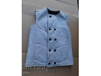 Military leather vest, waistcoat, uniform. Costumes