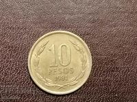 1981 Chile 10 pesos