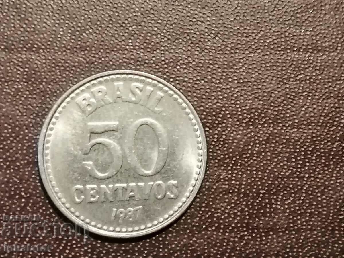 1987 50 centavo Brazil