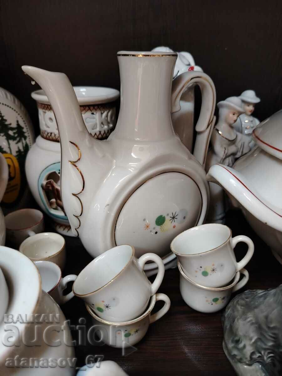 Porcelain service for heated brandy