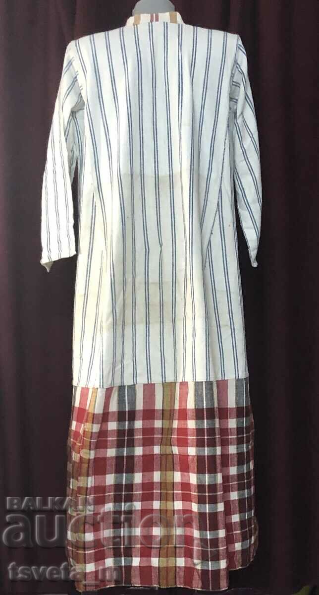 Women's long cotton shirt with 3/4 sleeve, folk costume - 5 Women's long cotton shirt with 3/4 sleeve, folk costume - 5